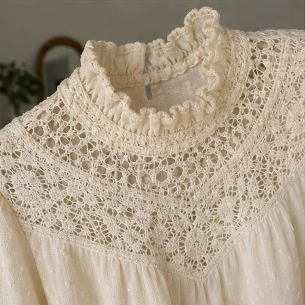 Blush Ruffle Blouse - Picture 4 of 6